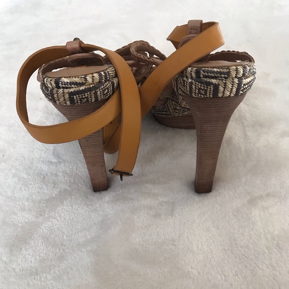 BCBG Max Azria “Vega” Leather Sandals - Picture 3 of 4